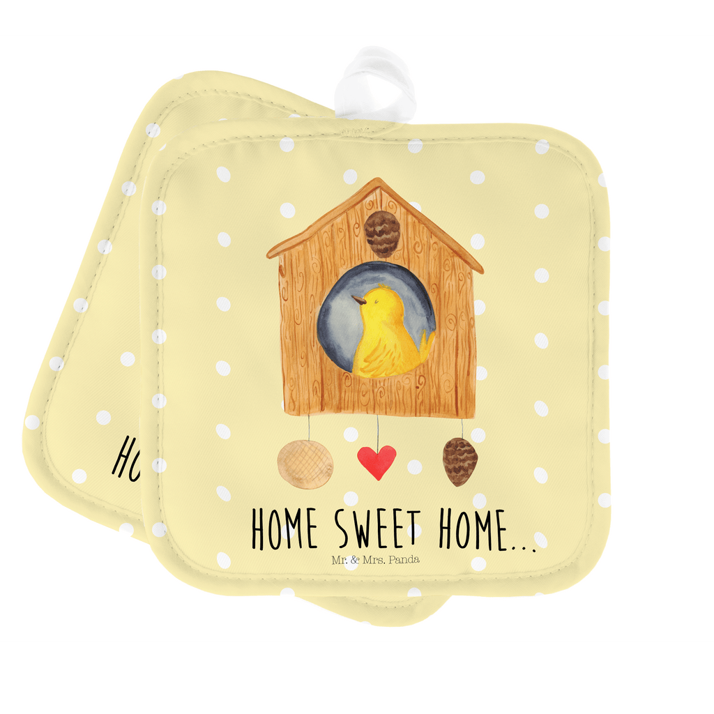 2er Set Topflappen  Vogelhaus sweet Home Topflappen, Topfuntersetzer, Ofenhandschuh, Topflappen Set, Topflappen lustig, Topflappen mit Spruch, Tiermotive, Gute Laune, lustige Sprüche, Tiere, Vogelhaus, Vogel, Home sweet Home, Einzug, Umzug, Geschenk, Einzugsgeschenk, Hausbau, Haus