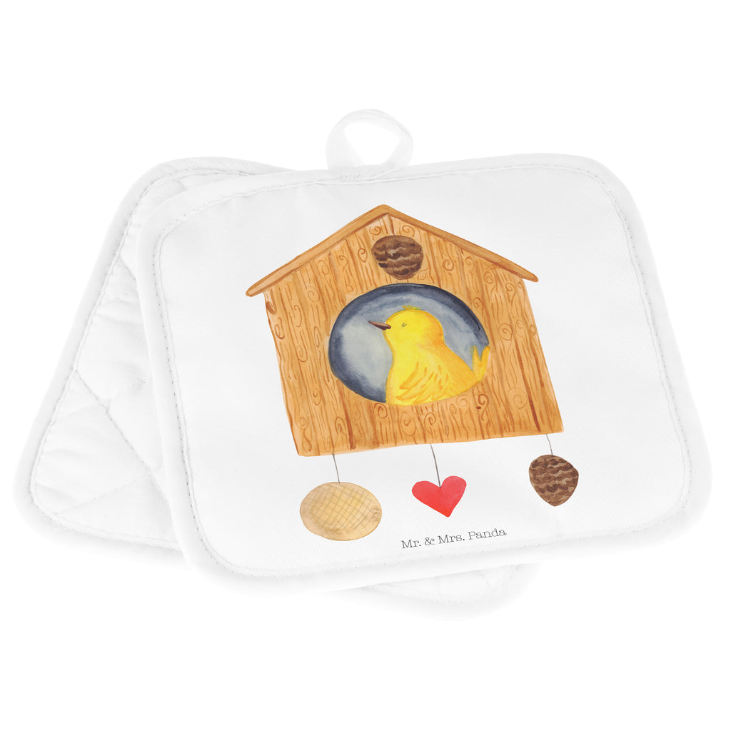 2er Set Topflappen  Vogelhaus sweet Home Topflappen, Topfuntersetzer, Ofenhandschuh, Topflappen Set, Topflappen lustig, Topflappen mit Spruch, Tiermotive, Gute Laune, lustige Sprüche, Tiere, Vogelhaus, Vogel, Home sweet Home, Einzug, Umzug, Geschenk, Einzugsgeschenk, Hausbau, Haus