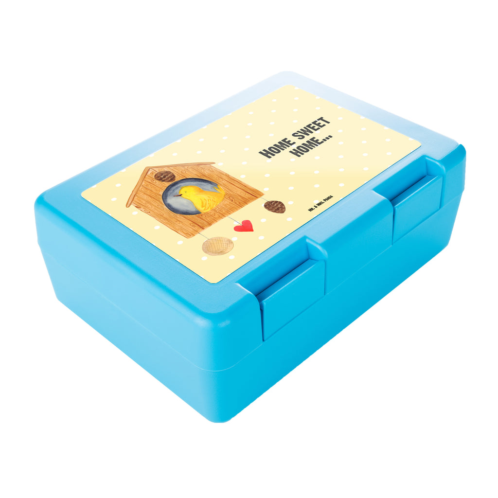 Brotdose Vogelhaus sweet Home Brotbox, Snackbox, Lunch box, Butterbrotdose, Brotzeitbox, Tiermotive, Gute Laune, lustige Sprüche, Tiere, Vogelhaus, Vogel, Home sweet Home, Einzug, Umzug, Geschenk, Einzugsgeschenk, Hausbau, Haus