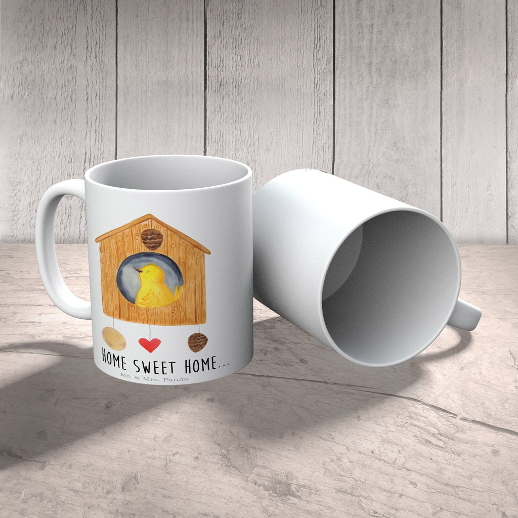 Tasse Vogelhaus sweet Home Vogelhaus, Vogel, Home sweet Home, Einzug, Umzug, Geschenk, Einzugsgeschenk, Hausbau, Haus Becher, Kaffeetasse, Kaffeebecher, Tee, Frühstück, Büro  süße Tiermotive, gute Laune, lustige Sprüche, Tiere