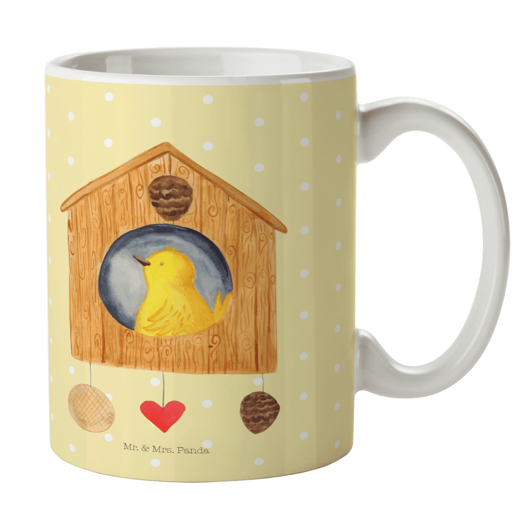 Tasse Vogelhaus sweet Home Vogelhaus, Vogel, Home sweet Home, Einzug, Umzug, Geschenk, Einzugsgeschenk, Hausbau, Haus Becher, Kaffeetasse, Kaffeebecher, Tee, Frühstück, Büro  süße Tiermotive, gute Laune, lustige Sprüche, Tiere