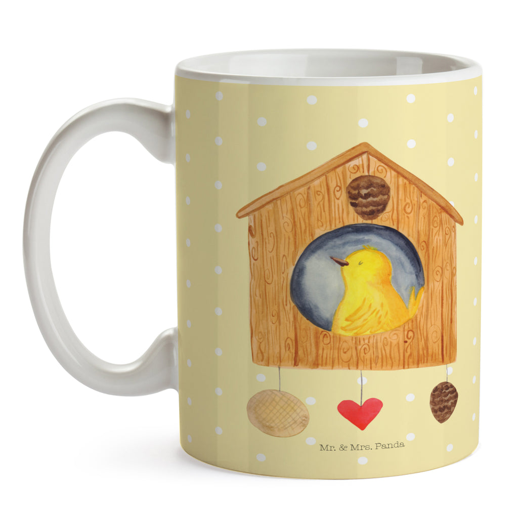 Tasse Vogelhaus sweet Home Vogelhaus, Vogel, Home sweet Home, Einzug, Umzug, Geschenk, Einzugsgeschenk, Hausbau, Haus Becher, Kaffeetasse, Kaffeebecher, Tee, Frühstück, Büro  süße Tiermotive, gute Laune, lustige Sprüche, Tiere