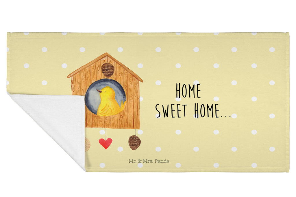 50 x 100 Handtuch Vogelhaus sweet Home Handtuch, Badehandtuch, Badezimmer, Handtücher, groß, Kinder, Baby, Tiermotive, Gute Laune, lustige Sprüche, Tiere, Vogelhaus, Vogel, Home sweet Home, Einzug, Umzug, Geschenk, Einzugsgeschenk, Hausbau, Haus