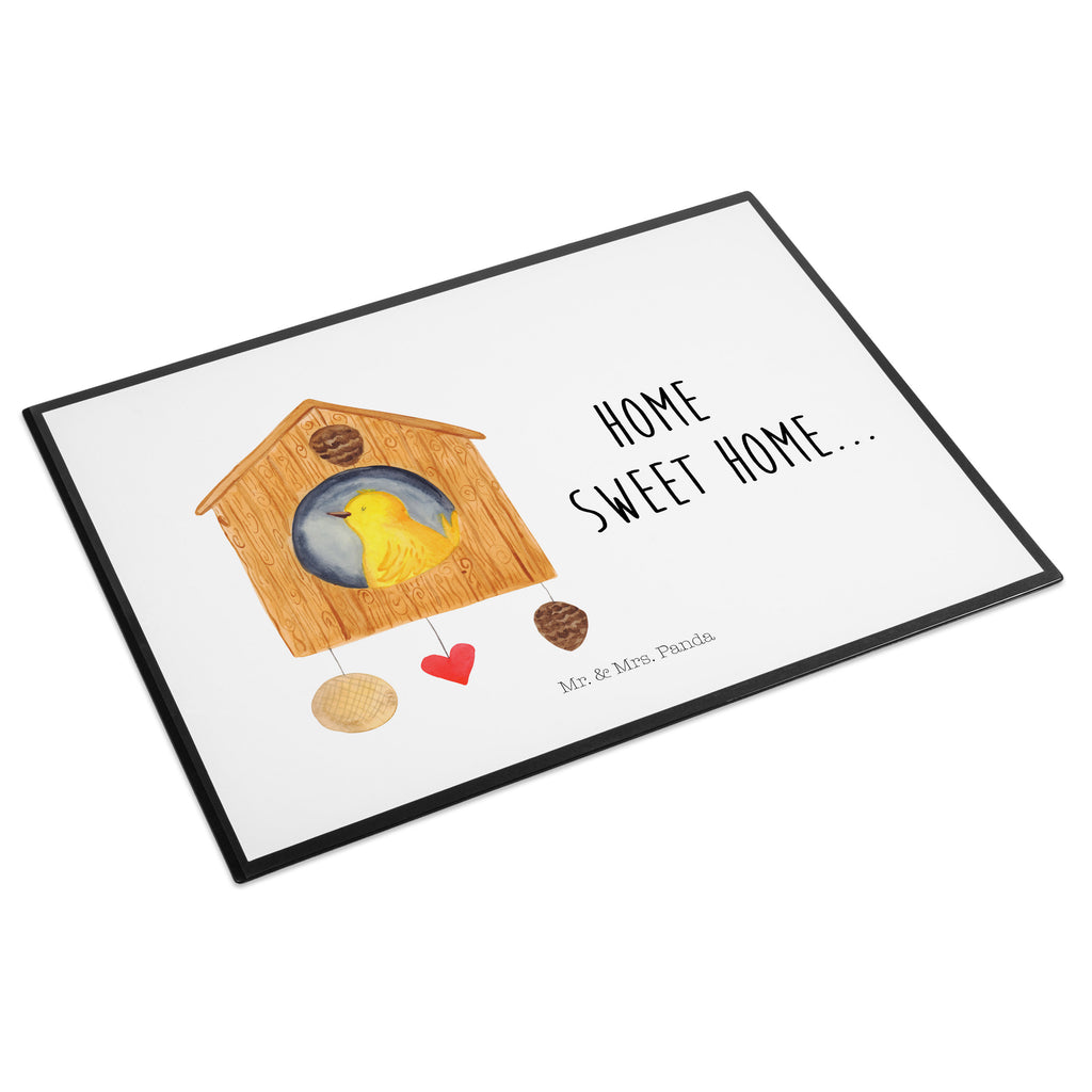 Schreibtischunterlage Vogelhaus sweet Home Schreibunterlage, Schreibtischauflage, Bürobedarf, Büroartikel, Schreibwaren, Schreibtisch Unterlagen, Schreibtischunterlage Groß, Tiermotive, Gute Laune, lustige Sprüche, Tiere, Vogelhaus, Vogel, Home sweet Home, Einzug, Umzug, Geschenk, Einzugsgeschenk, Hausbau, Haus