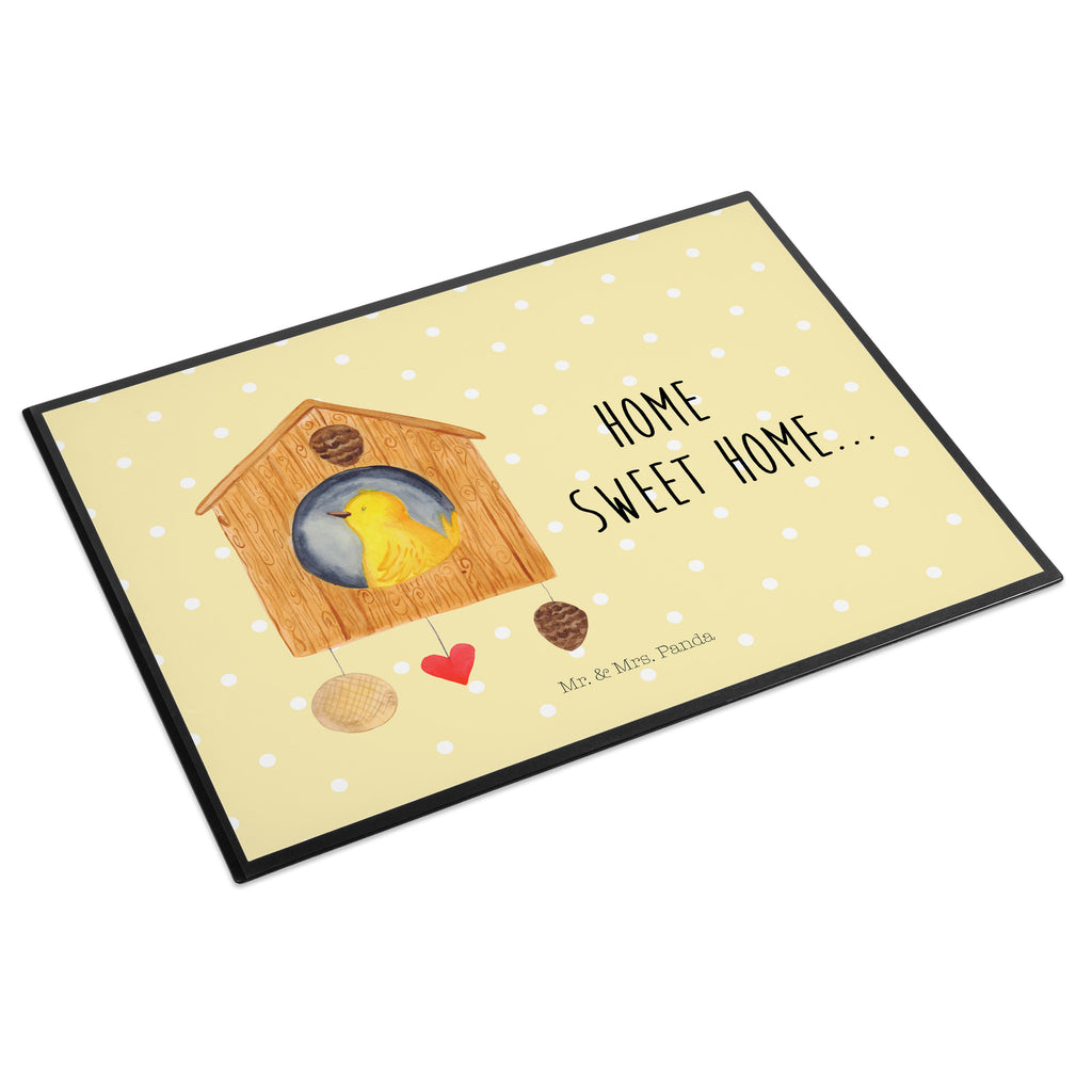 Schreibtischunterlage Vogelhaus sweet Home Schreibunterlage, Schreibtischauflage, Bürobedarf, Büroartikel, Schreibwaren, Schreibtisch Unterlagen, Schreibtischunterlage Groß, Tiermotive, Gute Laune, lustige Sprüche, Tiere, Vogelhaus, Vogel, Home sweet Home, Einzug, Umzug, Geschenk, Einzugsgeschenk, Hausbau, Haus