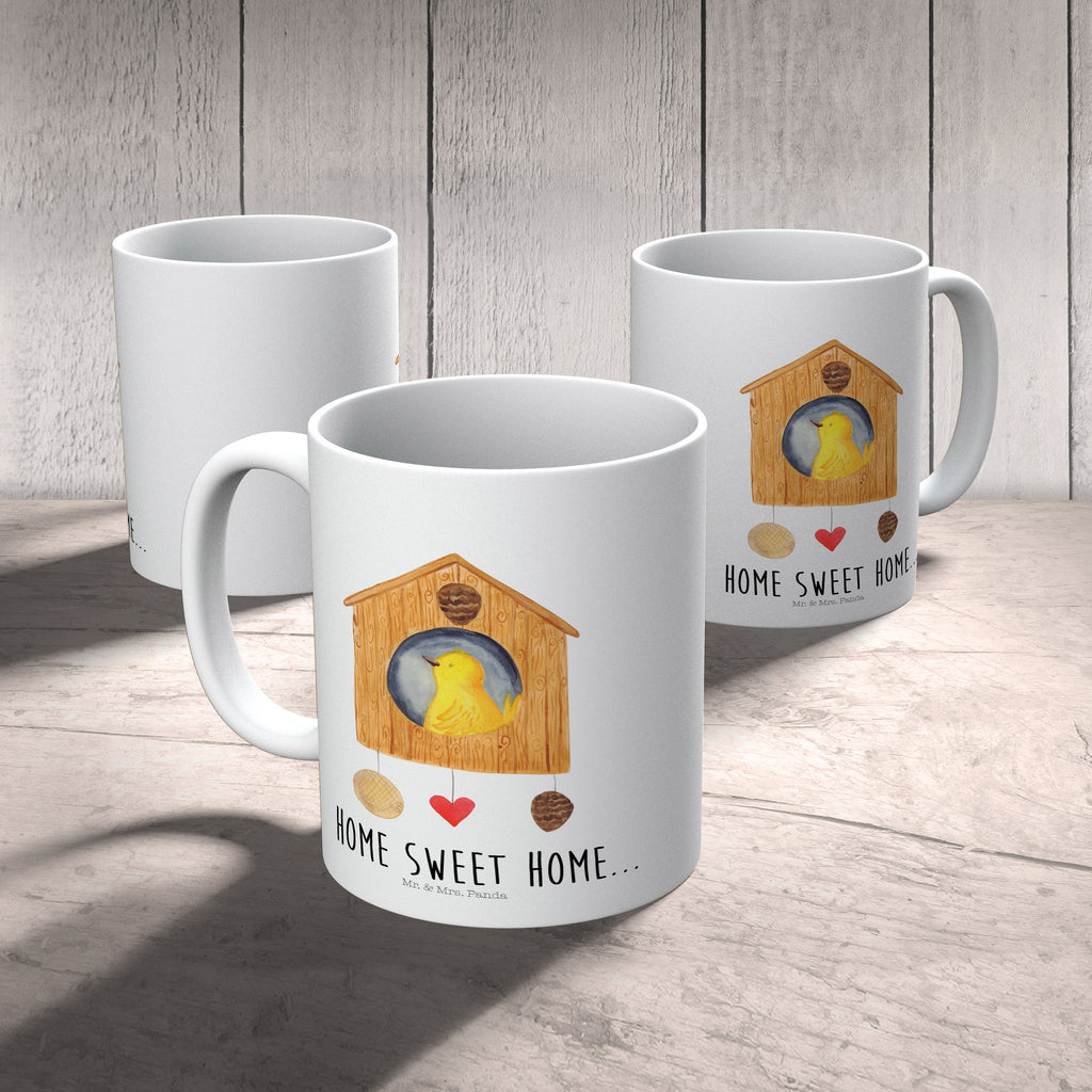 Kindertasse Vogelhaus sweet Home Kunststoff Tasse, Kindergarten, Tasse, Trinkbecher, Camping Becher, Kaffeetasse, Kunststoffbecher, Kindergartenbecher, Outdoorgeschirr, Kunststoffgeschirr, Reisebecher, Reisetasse, Kinderbecher, Tiermotive, Gute Laune, lustige Sprüche, Tiere, Vogelhaus, Vogel, Home sweet Home, Einzug, Umzug, Geschenk, Einzugsgeschenk, Hausbau, Haus
