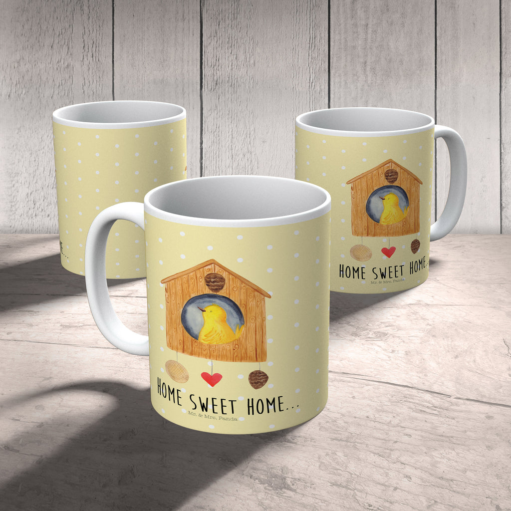 Kindertasse Vogelhaus sweet Home Kunststoff Tasse, Kindergarten, Tasse, Trinkbecher, Camping Becher, Kaffeetasse, Kunststoffbecher, Kindergartenbecher, Outdoorgeschirr, Kunststoffgeschirr, Reisebecher, Reisetasse, Kinderbecher, Tiermotive, Gute Laune, lustige Sprüche, Tiere, Vogelhaus, Vogel, Home sweet Home, Einzug, Umzug, Geschenk, Einzugsgeschenk, Hausbau, Haus