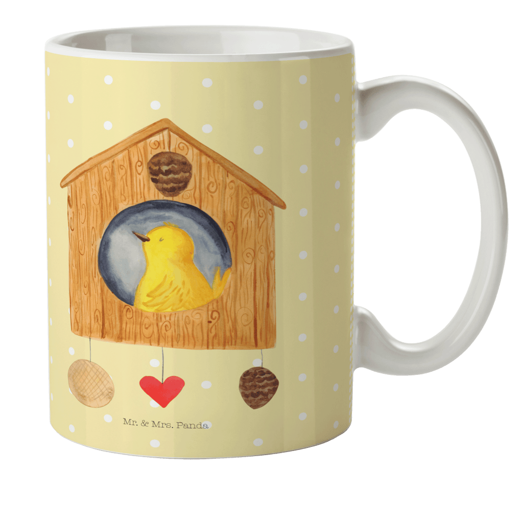 Kindertasse Vogelhaus sweet Home Kunststoff Tasse, Kindergarten, Tasse, Trinkbecher, Camping Becher, Kaffeetasse, Kunststoffbecher, Kindergartenbecher, Outdoorgeschirr, Kunststoffgeschirr, Reisebecher, Reisetasse, Kinderbecher, Tiermotive, Gute Laune, lustige Sprüche, Tiere, Vogelhaus, Vogel, Home sweet Home, Einzug, Umzug, Geschenk, Einzugsgeschenk, Hausbau, Haus