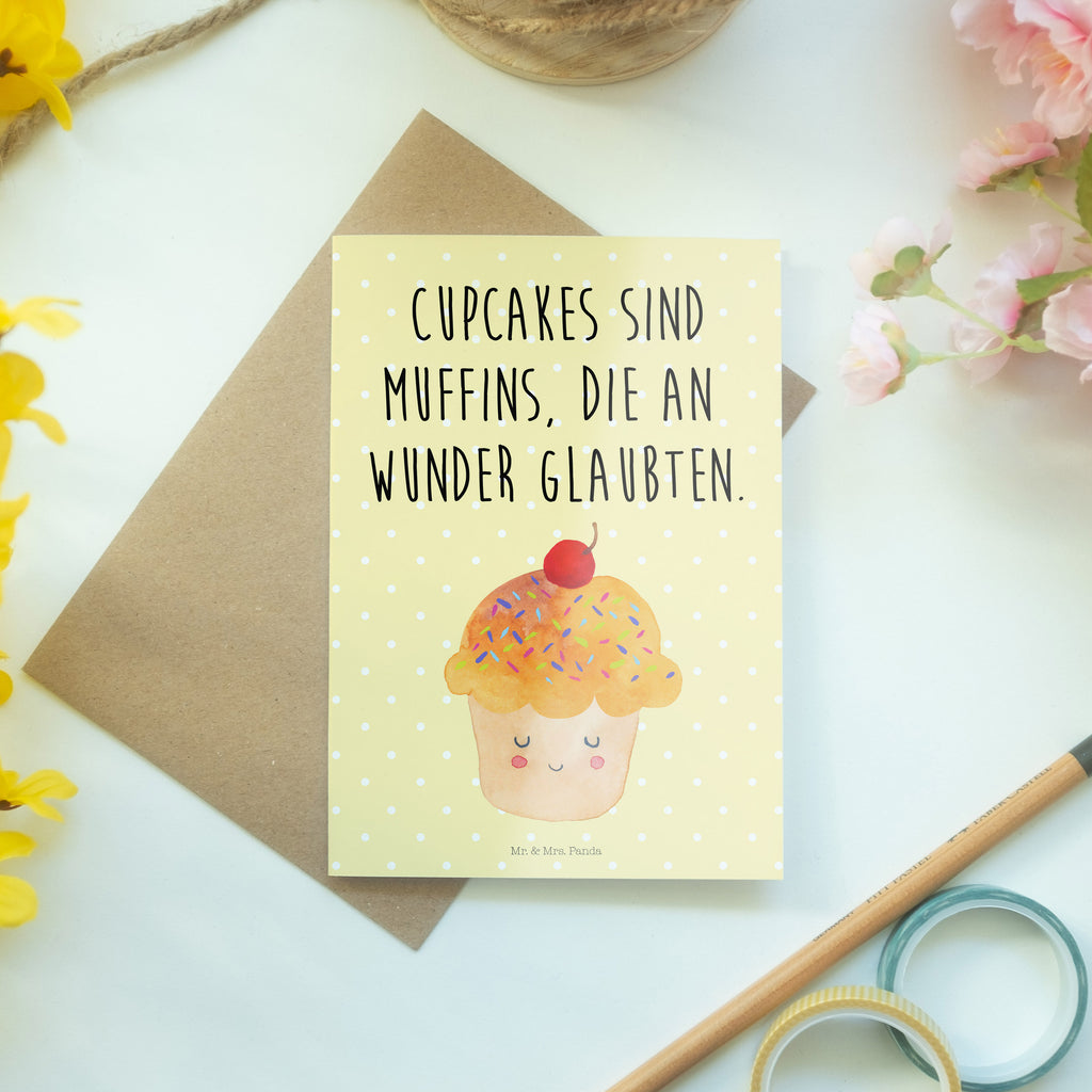 Grußkarte Cupcake Klappkarte, Einladungskarte, Glückwunschkarte, Hochzeitskarte, Geburtstagskarte, Karte, Tiermotive, Gute Laune, lustige Sprüche, Tiere, Cupcakes, Muffin, Wunder, Küche Deko, Küche Spruch, Backen Geschenk, Geschenk Koch, Motivation Sprüche