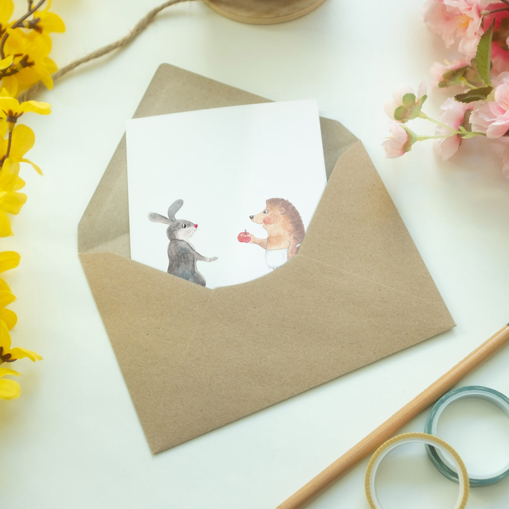 Grußkarte Liebe ist nie ohne Schmerz Klappkarte, Einladungskarte, Glückwunschkarte, Hochzeitskarte, Geburtstagskarte, Karte, Tiermotive, Gute Laune, lustige Sprüche, Tiere, Igel und Hase, Igel, Hase, Liebe Spruch, Liebeskummer Geschenk, Herzschmerz, Trösten, Trennungsschmerz, Spruch romantisch