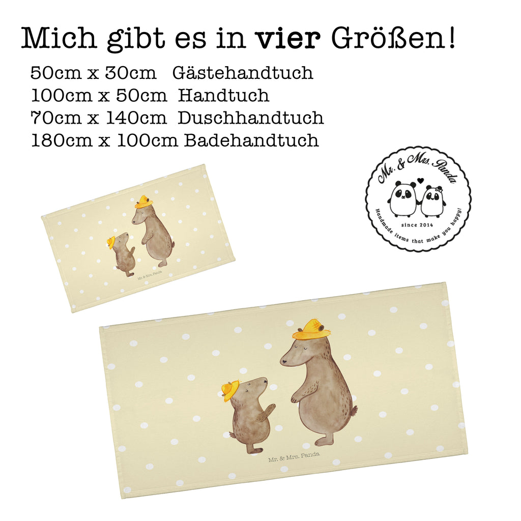 Gäste Handtuch Bären mit Hut Gästetuch, Reisehandtuch, Sport Handtuch, Frottier, Kinder Handtuch, Familie, Vatertag, Muttertag, Bruder, Schwester, Mama, Papa, Oma, Opa, Bär, Bären, Vater, Papi, Paps, Dad, Daddy, Lieblingsmensch, Sohn, Söhne, Kind, Kinder, Vater-Sohn, Family, Vorbild
