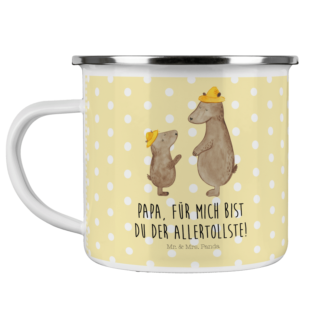 Camping Emaille Tasse Bären mit Hut Campingtasse, Trinkbecher, Metalltasse, Outdoor Tasse, Emaille Trinkbecher, Blechtasse Outdoor, Emaille Campingbecher, Edelstahl Trinkbecher, Metalltasse für Camping, Kaffee Blechtasse, Camping Tasse Metall, Familie, Vatertag, Muttertag, Bruder, Schwester, Mama, Papa, Oma, Opa, Bär, Bären, Vater, Papi, Paps, Dad, Daddy, Lieblingsmensch, Sohn, Söhne, Kind, Kinder, Vater-Sohn, Family, Vorbild