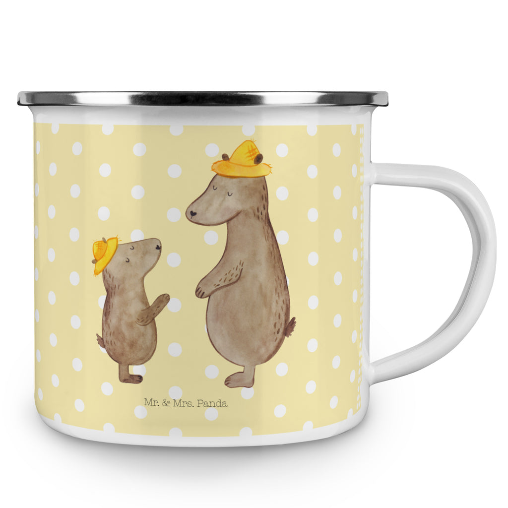 Camping Emaille Tasse Bären mit Hut Campingtasse, Trinkbecher, Metalltasse, Outdoor Tasse, Emaille Trinkbecher, Blechtasse Outdoor, Emaille Campingbecher, Edelstahl Trinkbecher, Metalltasse für Camping, Kaffee Blechtasse, Camping Tasse Metall, Familie, Vatertag, Muttertag, Bruder, Schwester, Mama, Papa, Oma, Opa, Bär, Bären, Vater, Papi, Paps, Dad, Daddy, Lieblingsmensch, Sohn, Söhne, Kind, Kinder, Vater-Sohn, Family, Vorbild
