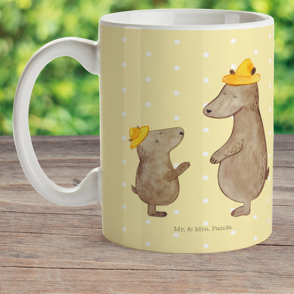 Kindertasse Bären mit Hut Kunststoff Tasse, Kindergarten, Tasse, Trinkbecher, Camping Becher, Kaffeetasse, Kunststoffbecher, Kindergartenbecher, Outdoorgeschirr, Kunststoffgeschirr, Reisebecher, Reisetasse, Kinderbecher, Familie, Vatertag, Muttertag, Bruder, Schwester, Mama, Papa, Oma, Opa, Bär, Bären, Vater, Papi, Paps, Dad, Daddy, Lieblingsmensch, Sohn, Söhne, Kind, Kinder, Vater-Sohn, Family, Vorbild