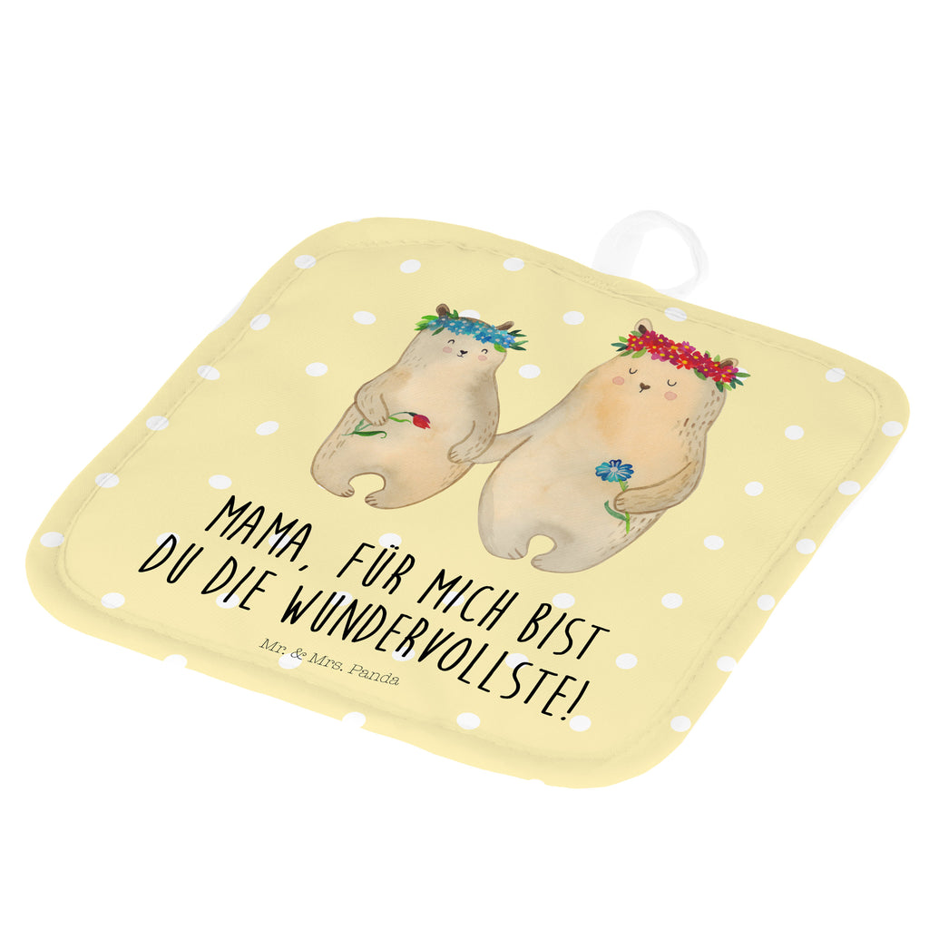2er Set Topflappen  Bären mit Blumenkranz Topflappen, Topfuntersetzer, Ofenhandschuh, Topflappen Set, Topflappen lustig, Topflappen mit Spruch, Familie, Vatertag, Muttertag, Bruder, Schwester, Mama, Papa, Oma, Opa, Bär, Bären, Mutter, Mutti, Mami, Lieblingsmensch, Lieblingsmama, beste Mutter, weltbeste Mama, Geschenk Mama. Muttertag, Tochter, Kind, Kinder, Töchter, Family, Vorbild