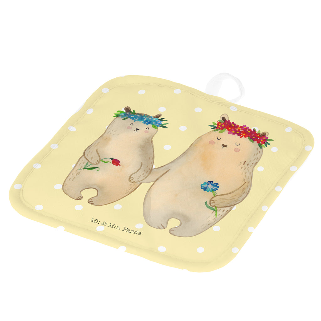 2er Set Topflappen  Bären mit Blumenkranz Topflappen, Topfuntersetzer, Ofenhandschuh, Topflappen Set, Topflappen lustig, Topflappen mit Spruch, Familie, Vatertag, Muttertag, Bruder, Schwester, Mama, Papa, Oma, Opa, Bär, Bären, Mutter, Mutti, Mami, Lieblingsmensch, Lieblingsmama, beste Mutter, weltbeste Mama, Geschenk Mama. Muttertag, Tochter, Kind, Kinder, Töchter, Family, Vorbild