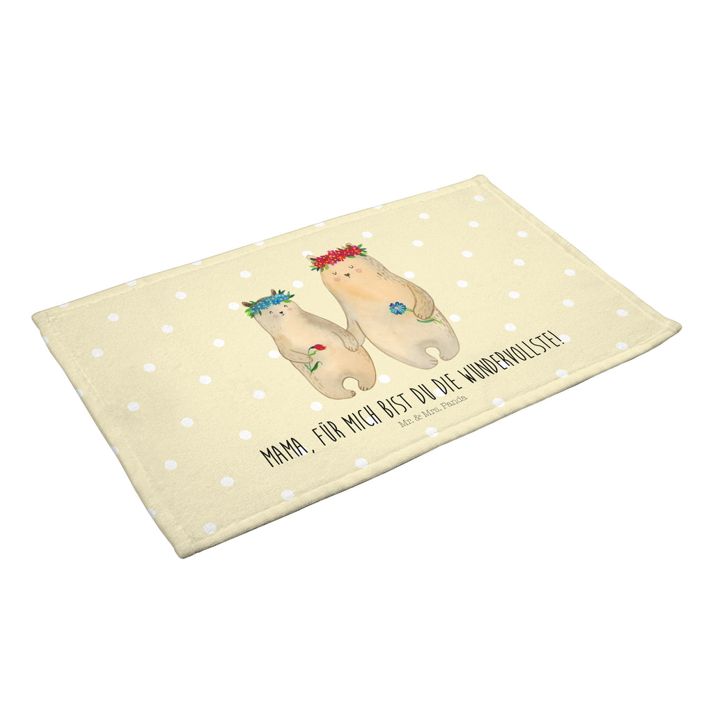 Gäste Handtuch Bären mit Blumenkranz Gästetuch, Reisehandtuch, Sport Handtuch, Frottier, Kinder Handtuch, Familie, Vatertag, Muttertag, Bruder, Schwester, Mama, Papa, Oma, Opa, Bär, Bären, Mutter, Mutti, Mami, Lieblingsmensch, Lieblingsmama, beste Mutter, weltbeste Mama, Geschenk Mama. Muttertag, Tochter, Kind, Kinder, Töchter, Family, Vorbild