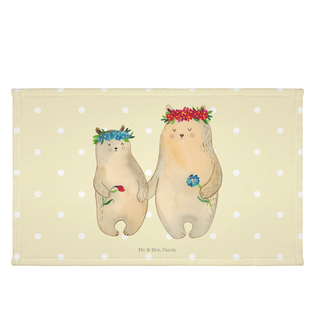 Gäste Handtuch Bären mit Blumenkranz Gästetuch, Reisehandtuch, Sport Handtuch, Frottier, Kinder Handtuch, Familie, Vatertag, Muttertag, Bruder, Schwester, Mama, Papa, Oma, Opa, Bär, Bären, Mutter, Mutti, Mami, Lieblingsmensch, Lieblingsmama, beste Mutter, weltbeste Mama, Geschenk Mama. Muttertag, Tochter, Kind, Kinder, Töchter, Family, Vorbild