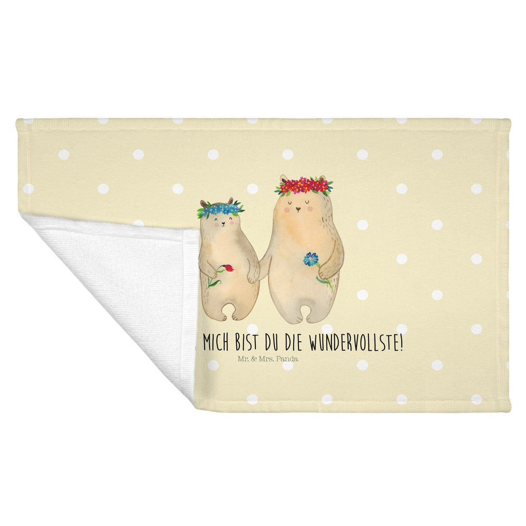 50 x 100 Handtuch Bären mit Blumenkranz Handtuch, Badehandtuch, Badezimmer, Handtücher, groß, Kinder, Baby, Familie, Vatertag, Muttertag, Bruder, Schwester, Mama, Papa, Oma, Opa, Bär, Bären, Mutter, Mutti, Mami, Lieblingsmensch, Lieblingsmama, beste Mutter, weltbeste Mama, Geschenk Mama. Muttertag, Tochter, Kind, Töchter, Family, Vorbild