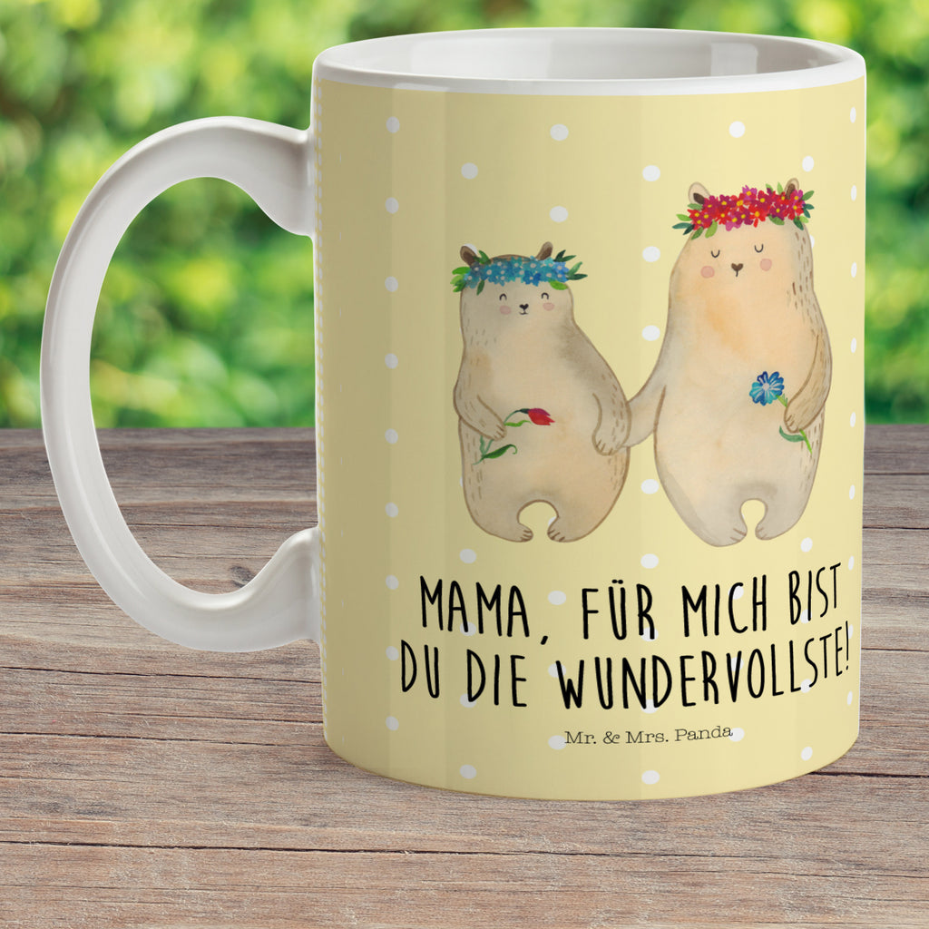Kindertasse Bären mit Blumenkranz Kunststoff Tasse, Kindergarten, Tasse, Trinkbecher, Camping Becher, Kaffeetasse, Kunststoffbecher, Kindergartenbecher, Outdoorgeschirr, Kunststoffgeschirr, Reisebecher, Reisetasse, Kinderbecher, Familie, Vatertag, Muttertag, Bruder, Schwester, Mama, Papa, Oma, Opa, Bär, Bären, Mutter, Mutti, Mami, Lieblingsmensch, Lieblingsmama, beste Mutter, weltbeste Mama, Geschenk Mama. Muttertag, Tochter, Kind, Kinder, Töchter, Family, Vorbild