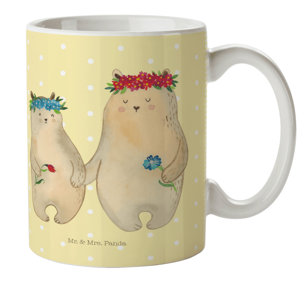 Kindertasse Bären mit Blumenkranz Kunststoff Tasse, Kindergarten, Tasse, Trinkbecher, Camping Becher, Kaffeetasse, Kunststoffbecher, Kindergartenbecher, Outdoorgeschirr, Kunststoffgeschirr, Reisebecher, Reisetasse, Kinderbecher, Familie, Vatertag, Muttertag, Bruder, Schwester, Mama, Papa, Oma, Opa, Bär, Bären, Mutter, Mutti, Mami, Lieblingsmensch, Lieblingsmama, beste Mutter, weltbeste Mama, Geschenk Mama. Muttertag, Tochter, Kind, Kinder, Töchter, Family, Vorbild
