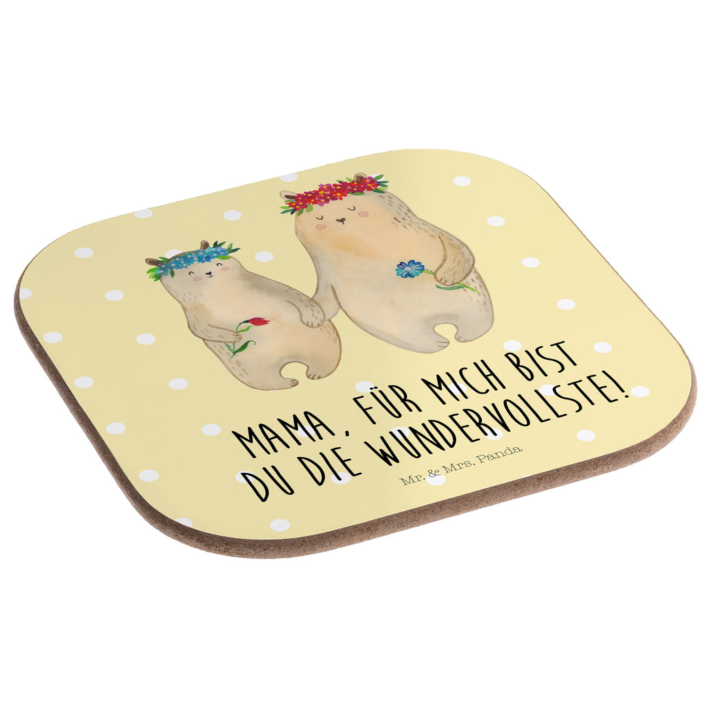 Quadratische Untersetzer Bären mit Blumenkranz Bierdeckel, Glasuntersetzer, Untersetzer Gläser, Getränkeuntersetzer, Familie, Vatertag, Muttertag, Bruder, Schwester, Mama, Papa, Oma, Opa, Bär, Bären, Mutter, Mutti, Mami, Lieblingsmensch, Lieblingsmama, beste Mutter, weltbeste Mama, Geschenk Mama. Muttertag, Tochter, Kind, Kinder, Töchter, Family, Vorbild