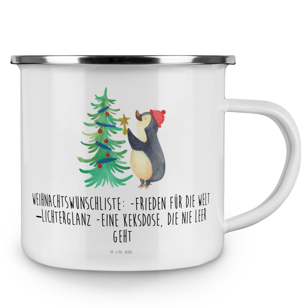 Camping Emaille Tasse Pinguin Weihnachtsbaum Campingtasse, Trinkbecher, Metalltasse, Outdoor Tasse, Emaille Trinkbecher, Blechtasse Outdoor, Emaille Campingbecher, Edelstahl Trinkbecher, Metalltasse für Camping, Kaffee Blechtasse, Camping Tasse Metall, Winter, Weihnachten, Weihnachtsdeko, Nikolaus, Advent, Heiligabend, Wintermotiv, Pinguin