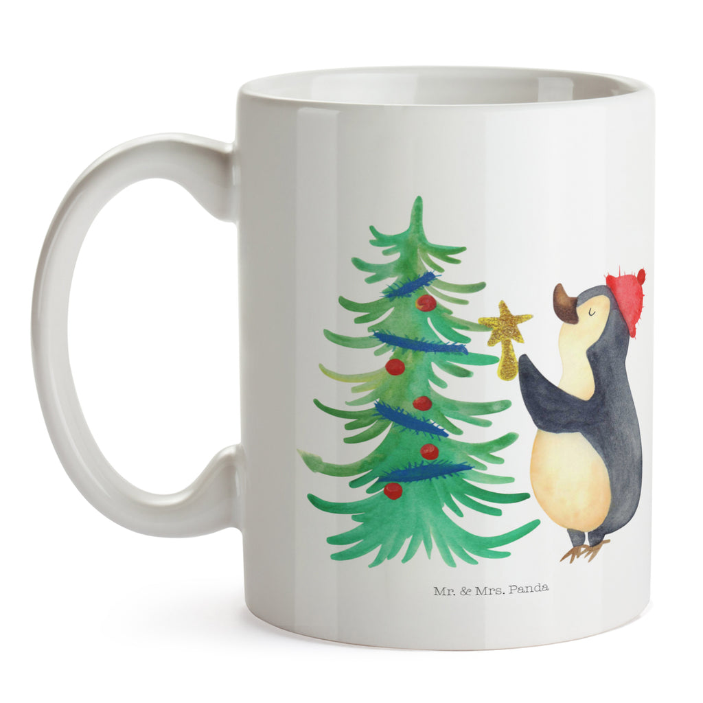 Tasse Pinguin Weihnachtsbaum Pinguin, Weihnachten, Winter Becher, Kaffeetasse, Kaffeebecher, Tee, Frühstück, Büro  Winter, Weihnachten, Weihnachtsdeko, Nikolaus, Advent, Heiligabend, Wintermotiv