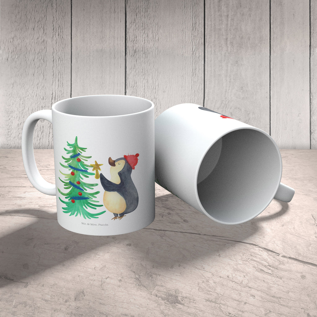 Tasse Pinguin Weihnachtsbaum Pinguin, Weihnachten, Winter Becher, Kaffeetasse, Kaffeebecher, Tee, Frühstück, Büro  Winter, Weihnachten, Weihnachtsdeko, Nikolaus, Advent, Heiligabend, Wintermotiv