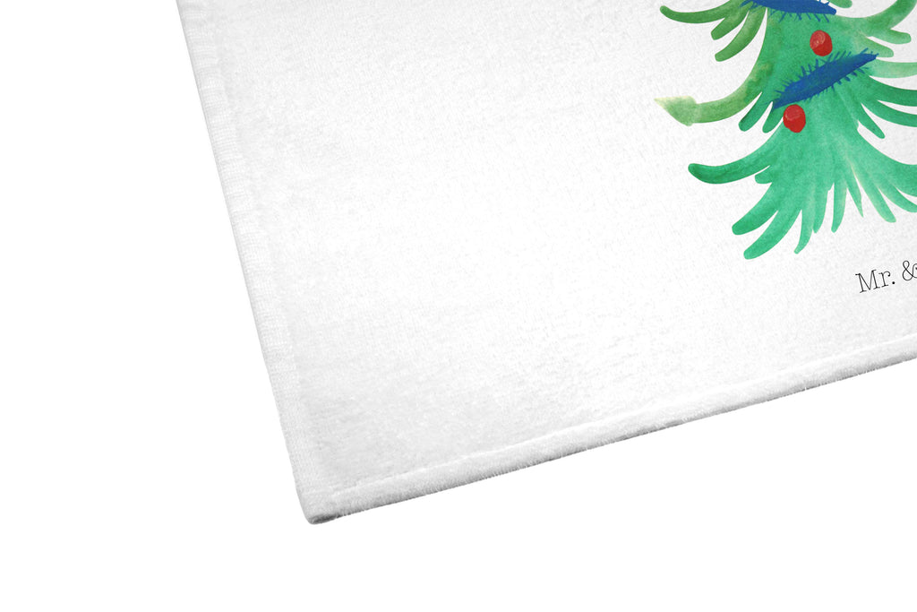 Gäste Handtuch Pinguin Weihnachtsbaum Gästetuch, Reisehandtuch, Sport Handtuch, Frottier, Kinder Handtuch, Winter, Weihnachten, Weihnachtsdeko, Nikolaus, Advent, Heiligabend, Wintermotiv, Pinguin