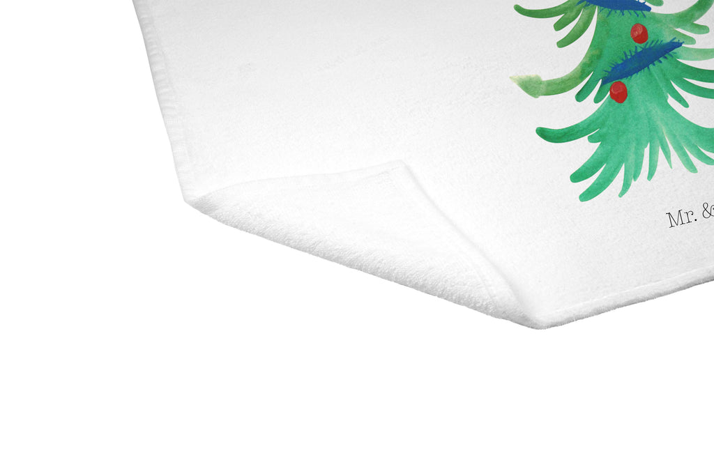 Gäste Handtuch Pinguin Weihnachtsbaum Gästetuch, Reisehandtuch, Sport Handtuch, Frottier, Kinder Handtuch, Winter, Weihnachten, Weihnachtsdeko, Nikolaus, Advent, Heiligabend, Wintermotiv, Pinguin