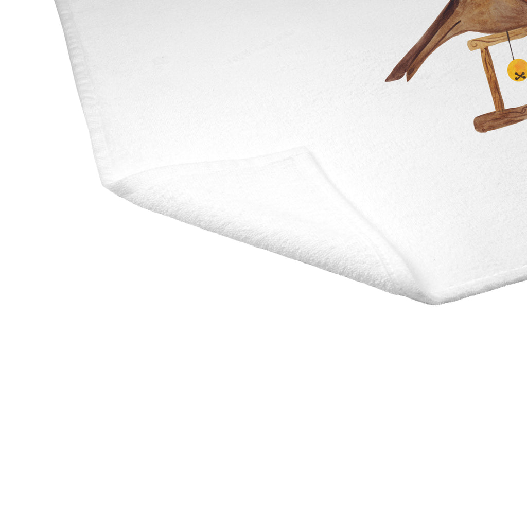 50 x 100 Handtuch Rotkehlchen Schlitten Handtuch, Badehandtuch, Badezimmer, Handtücher, groß, Kinder, Baby, Winter, Weihnachten, Weihnachtsdeko, Nikolaus, Advent, Heiligabend, Wintermotiv, Schlitten, Vogel