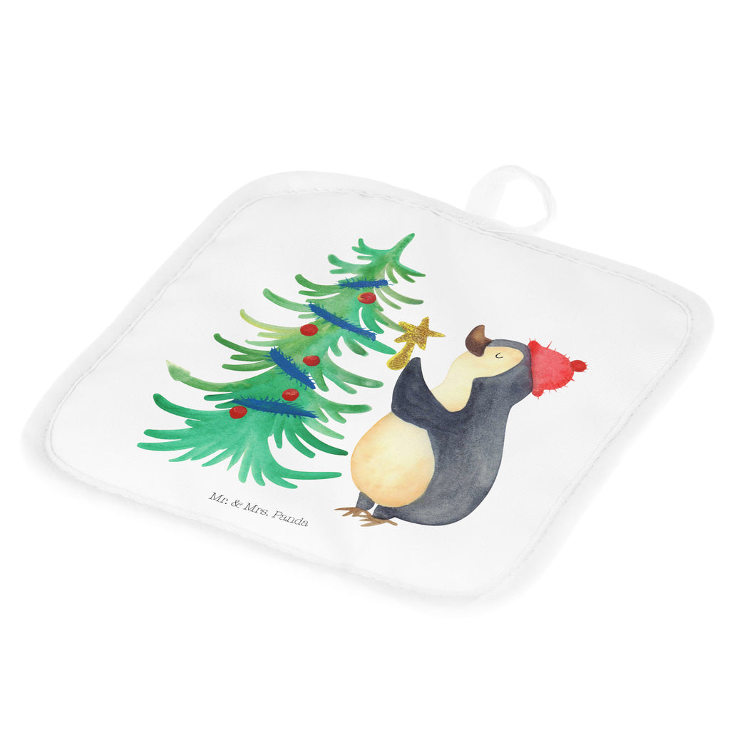 2er Set Topflappen  Pinguin Weihnachtsbaum Topflappen, Topfuntersetzer, Ofenhandschuh, Topflappen Set, Topflappen lustig, Topflappen mit Spruch, Winter, Weihnachten, Weihnachtsdeko, Nikolaus, Advent, Heiligabend, Wintermotiv, Pinguin