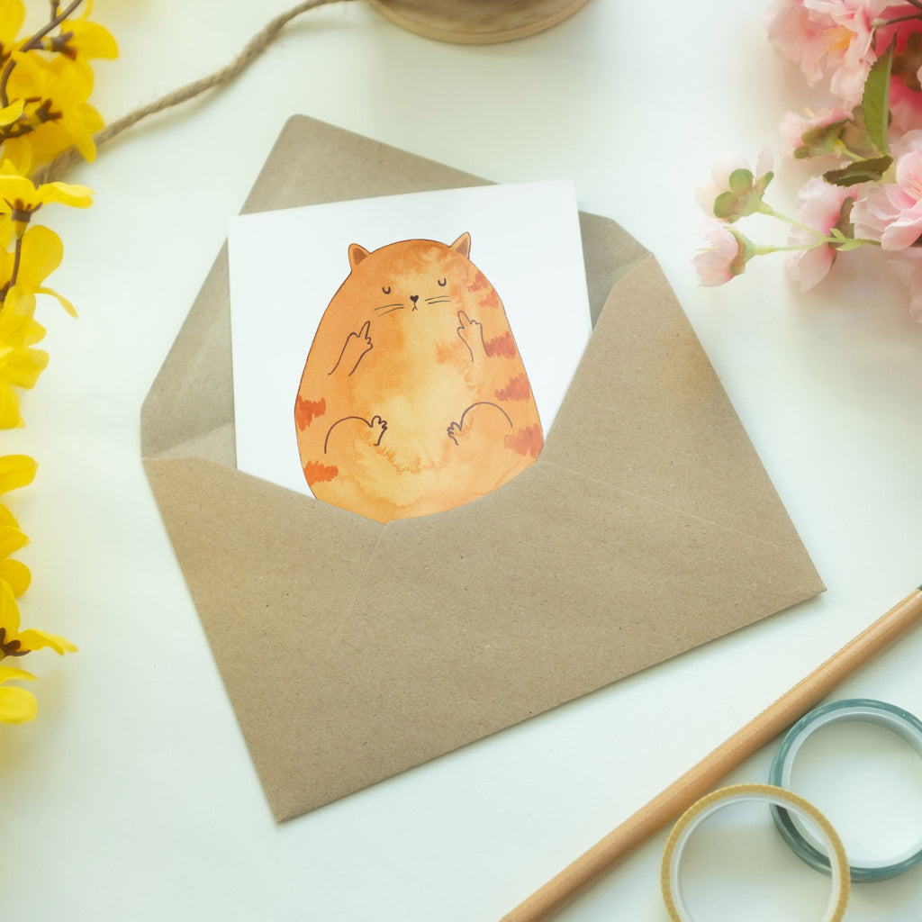 Grußkarte Katze Mittelfinger Klappkarte, Einladungskarte, Glückwunschkarte, Hochzeitskarte, Geburtstagskarte, Karte, Katze, Katzenmotiv, Katzenfan, Katzendeko, Katzenfreund, Katzenliebhaber, Katzenprodukte, Katzenartikel, Katzenaccessoires, Katzensouvenirs, Katzenliebhaberprodukte, Katzenmotive, Katzen, Kater, Mietze, Cat, Cats