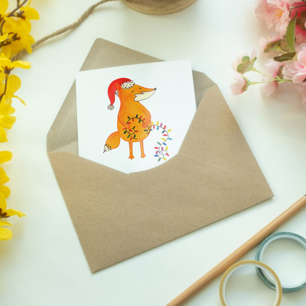Grußkarte Fuchs Weihnachten Klappkarte, Einladungskarte, Glückwunschkarte, Hochzeitskarte, Geburtstagskarte, Karte, Winter, Weihnachten, Weihnachtsdeko, Nikolaus, Advent, Heiligabend, Wintermotiv, Fuchs, Füchse, Spruch schön, Geschenk Weihnachten, Weihnachtsmann, Weihnachtszeit