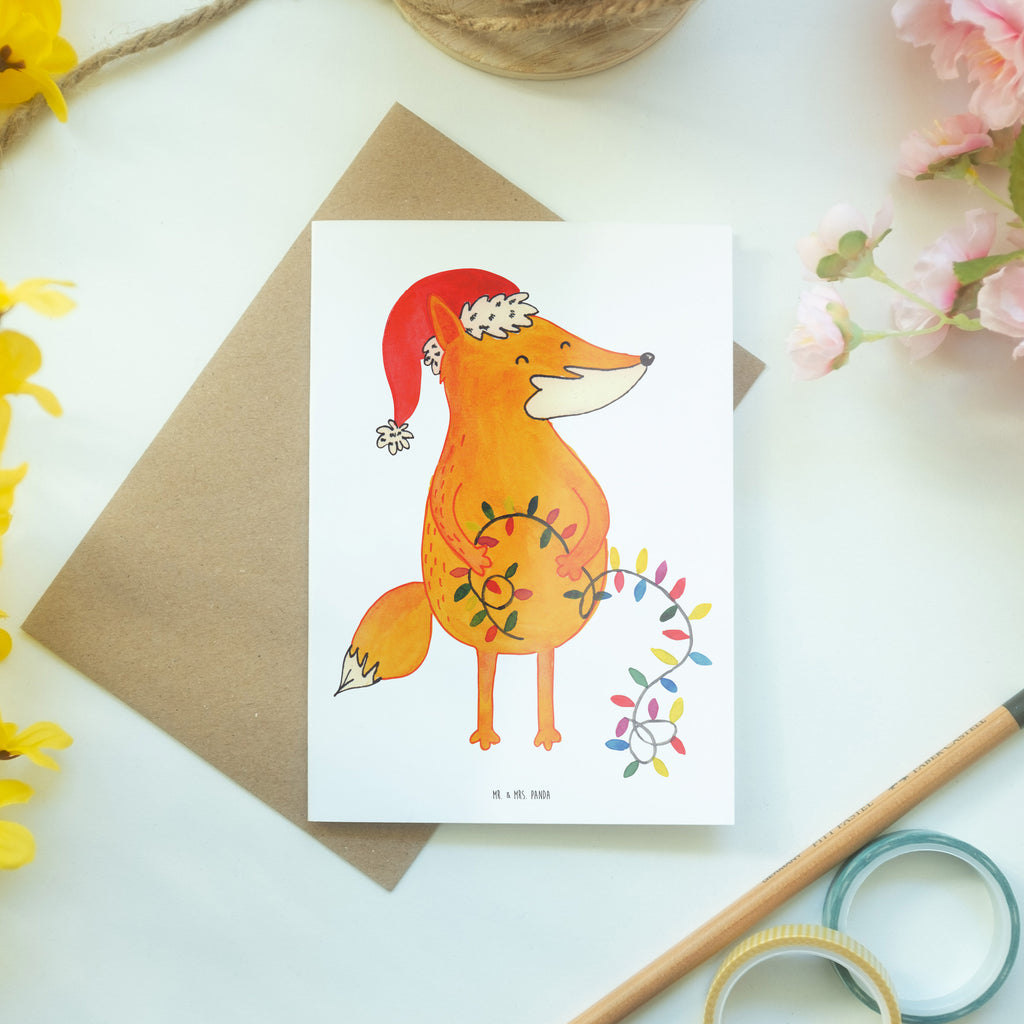Grußkarte Fuchs Weihnachten Klappkarte, Einladungskarte, Glückwunschkarte, Hochzeitskarte, Geburtstagskarte, Karte, Winter, Weihnachten, Weihnachtsdeko, Nikolaus, Advent, Heiligabend, Wintermotiv, Fuchs, Füchse, Spruch schön, Geschenk Weihnachten, Weihnachtsmann, Weihnachtszeit