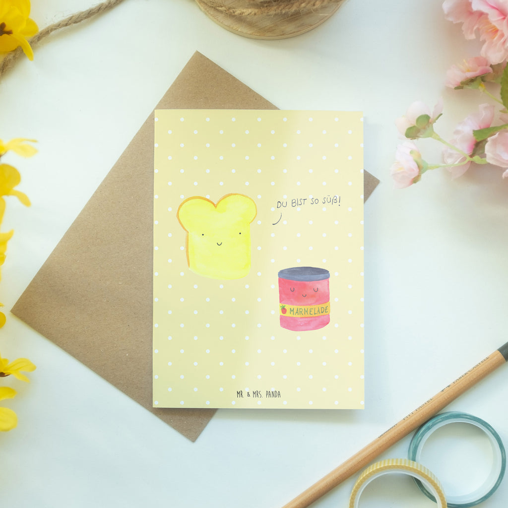 Grußkarte Toast & Marmelade Klappkarte, Einladungskarte, Glückwunschkarte, Hochzeitskarte, Geburtstagskarte, Karte, Tiermotive, Gute Laune, lustige Sprüche, Tiere, Toast, Marmelade, Dreamteam, süße Postkarte, süß, Küche Deko, Küche Spruch, Frühstück Einladung, Brot, Toastbrot