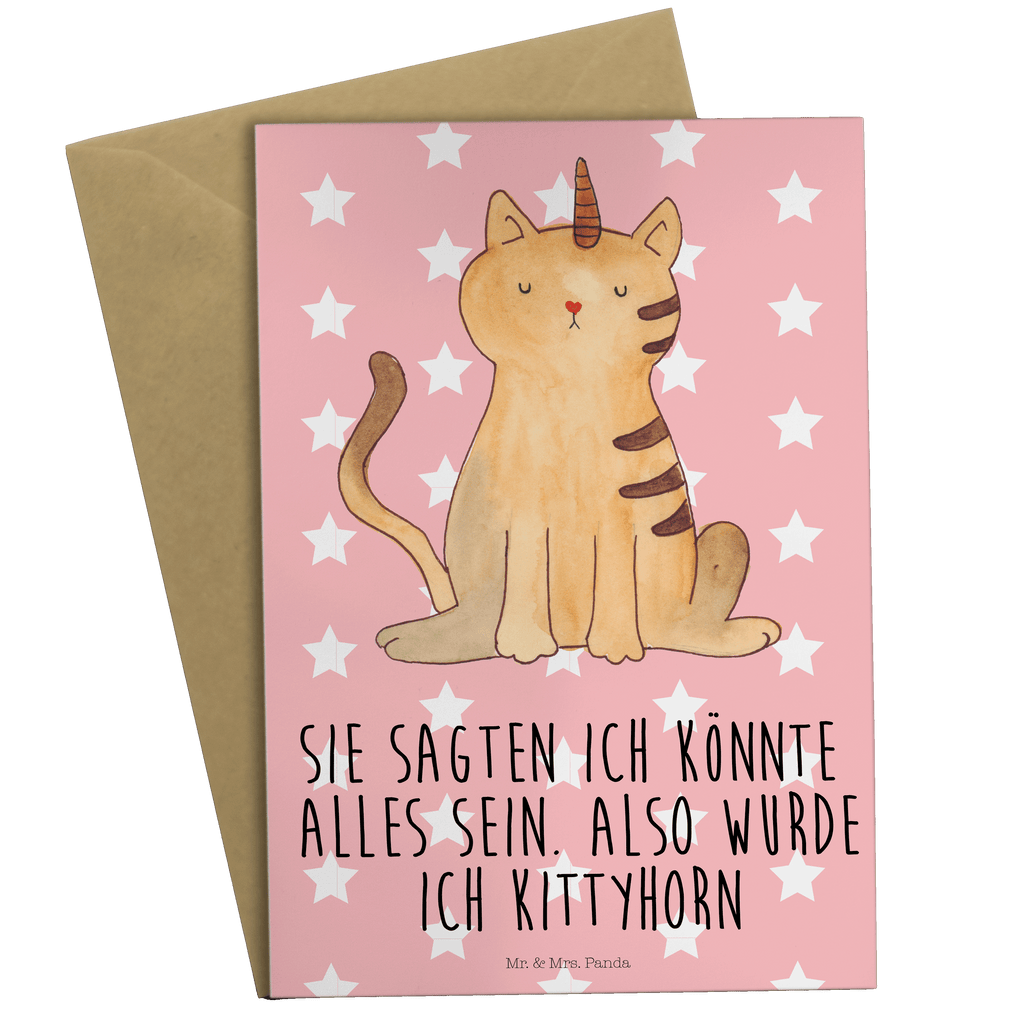 Grußkarte Einhorn Katze Klappkarte, Einladungskarte, Glückwunschkarte, Hochzeitskarte, Geburtstagskarte, Karte, Einhorn, Einhörner, Einhorn Deko, Pegasus, Unicorn, Katzer, Mieze, Regenbogen, Glitzer, Einhornpower, Erwachsenwerden, Katze, Katzenhorn, Einhornkatze, Kittyhorn