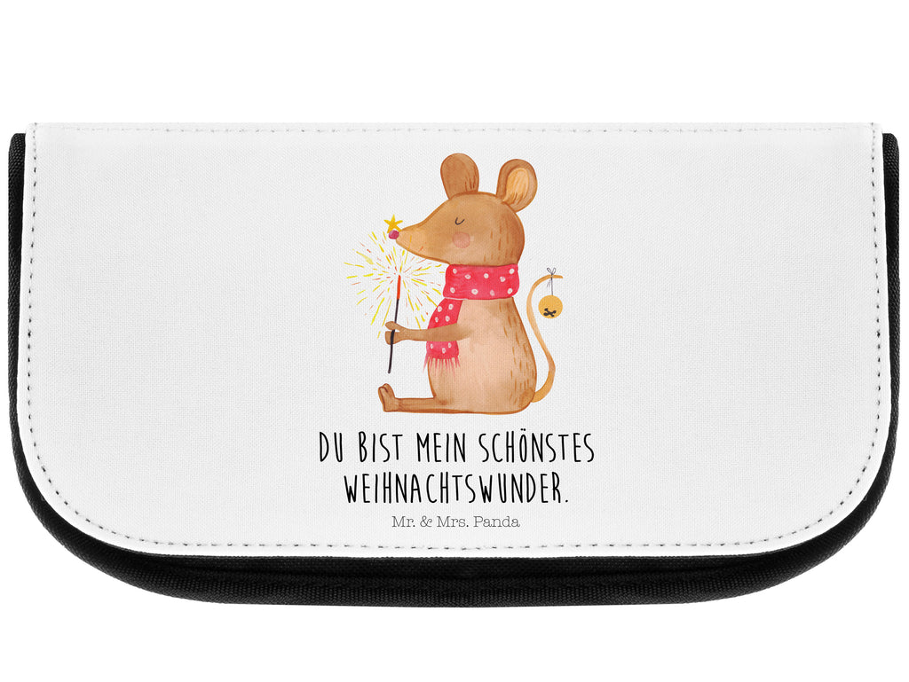 Kosmetiktasche Weihnachtsmaus Kosmetikbeutel, Kulturtasche, Kulturbeutel, Schminktasche, Make-Up Tasche, Winter, Weihnachten, Weihnachtsdeko, Nikolaus, Advent, Heiligabend, Wintermotiv, Frohe Weihnachten, Weihnachtsgruß, Weihnachtsmotiv, Maus, Mäuschen, Weihnachtswunder
