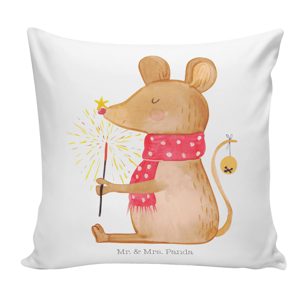 40x40 Kissen Weihnachtsmaus Kissenhülle, Kopfkissen, Sofakissen, Dekokissen, Motivkissen, Winter, Weihnachten, Weihnachtsdeko, Nikolaus, Advent, Heiligabend, Wintermotiv, Frohe Weihnachten, Weihnachtsgruß, Weihnachtsmotiv, Maus, Mäuschen, Weihnachtswunder