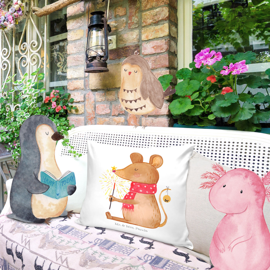 40x40 Kissen Weihnachtsmaus Kissenhülle, Kopfkissen, Sofakissen, Dekokissen, Motivkissen, Winter, Weihnachten, Weihnachtsdeko, Nikolaus, Advent, Heiligabend, Wintermotiv, Frohe Weihnachten, Weihnachtsgruß, Weihnachtsmotiv, Maus, Mäuschen, Weihnachtswunder