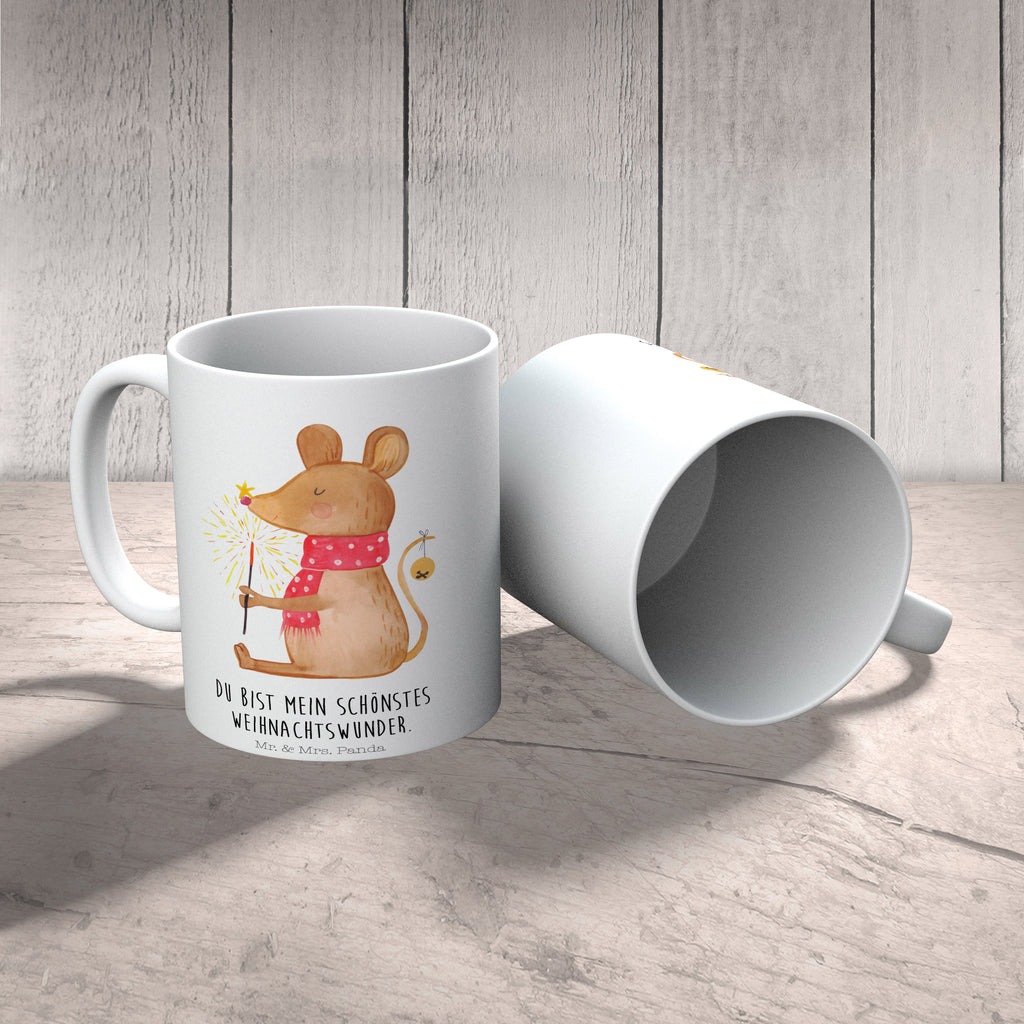Tasse Weihnachtsmaus Frohe Weihnachten, Weihnachten, Weihnachtsgruß, Weihnachtsmotiv, Maus, Mäuschen, Weihnachtswunder  Becher, Kaffeetasse, Kaffeebecher, Tee, Frühstück, Büro  Winter, Weihnachten, Weihnachtsdeko, Nikolaus, Advent, Heiligabend, Wintermotiv