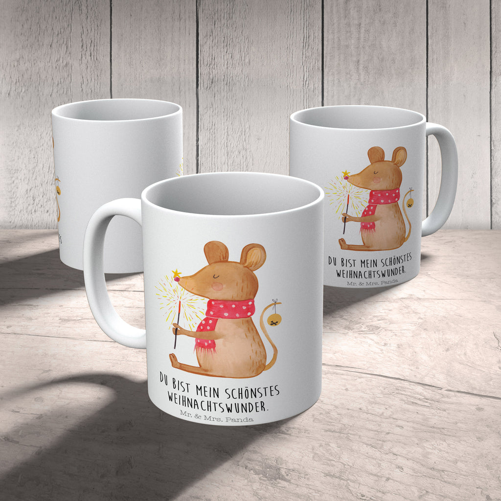 Tasse Weihnachtsmaus Frohe Weihnachten, Weihnachten, Weihnachtsgruß, Weihnachtsmotiv, Maus, Mäuschen, Weihnachtswunder  Becher, Kaffeetasse, Kaffeebecher, Tee, Frühstück, Büro  Winter, Weihnachten, Weihnachtsdeko, Nikolaus, Advent, Heiligabend, Wintermotiv