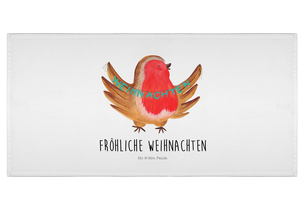 50 x 100 Handtuch Rotkehlchen Weihnachten Handtuch, Badehandtuch, Badezimmer, Handtücher, groß, Kinder, Baby, Winter, Weihnachten, Weihnachtsdeko, Nikolaus, Advent, Heiligabend, Wintermotiv, Frohe Weihnachten, Weihnachtsmotiv, Weihnachtsgruß, Vogel, xmas