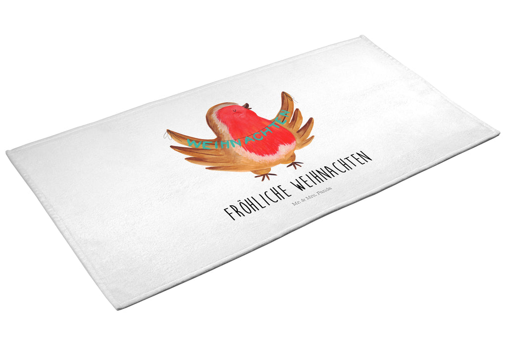 50 x 100 Handtuch Rotkehlchen Weihnachten Handtuch, Badehandtuch, Badezimmer, Handtücher, groß, Kinder, Baby, Winter, Weihnachten, Weihnachtsdeko, Nikolaus, Advent, Heiligabend, Wintermotiv, Frohe Weihnachten, Weihnachtsmotiv, Weihnachtsgruß, Vogel, xmas