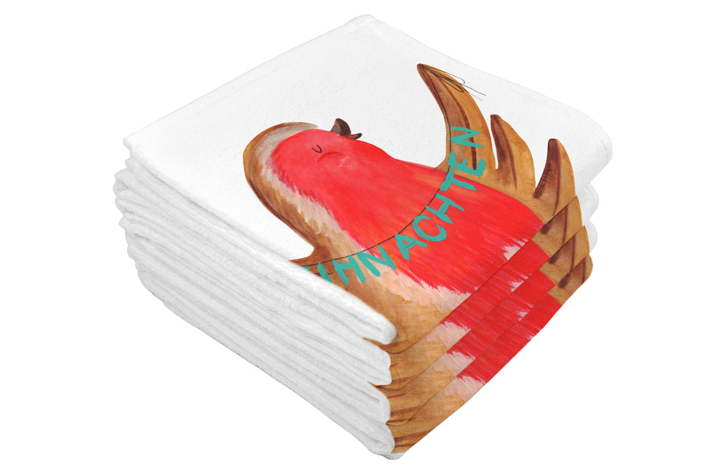 50 x 100 Handtuch Rotkehlchen Weihnachten Handtuch, Badehandtuch, Badezimmer, Handtücher, groß, Kinder, Baby, Winter, Weihnachten, Weihnachtsdeko, Nikolaus, Advent, Heiligabend, Wintermotiv, Frohe Weihnachten, Weihnachtsmotiv, Weihnachtsgruß, Vogel, xmas