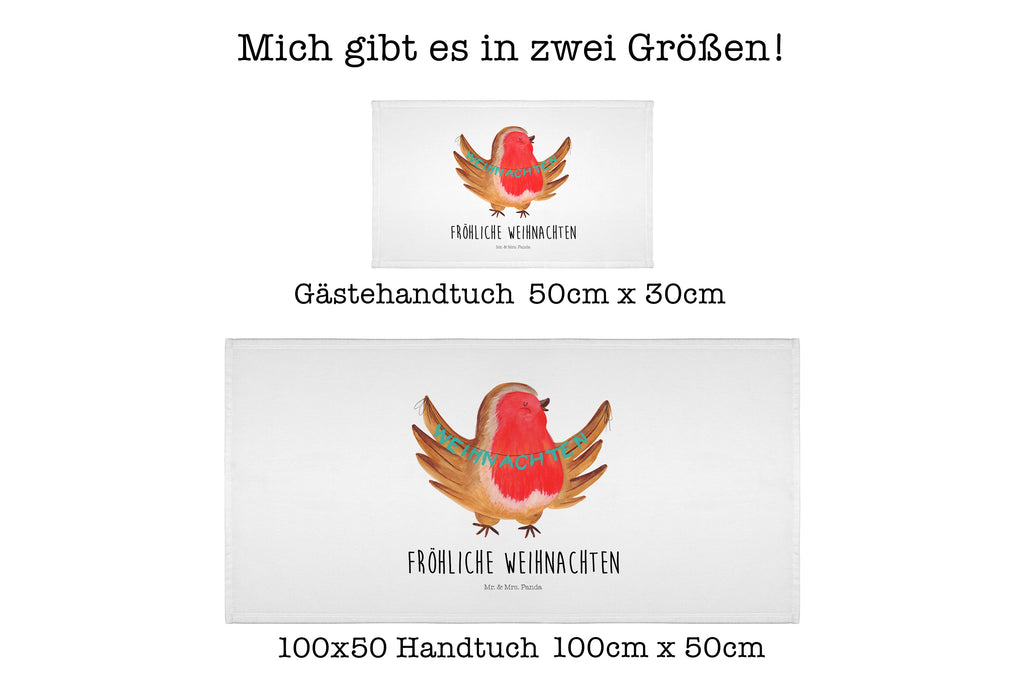 50 x 100 Handtuch Rotkehlchen Weihnachten Handtuch, Badehandtuch, Badezimmer, Handtücher, groß, Kinder, Baby, Winter, Weihnachten, Weihnachtsdeko, Nikolaus, Advent, Heiligabend, Wintermotiv, Frohe Weihnachten, Weihnachtsmotiv, Weihnachtsgruß, Vogel, xmas