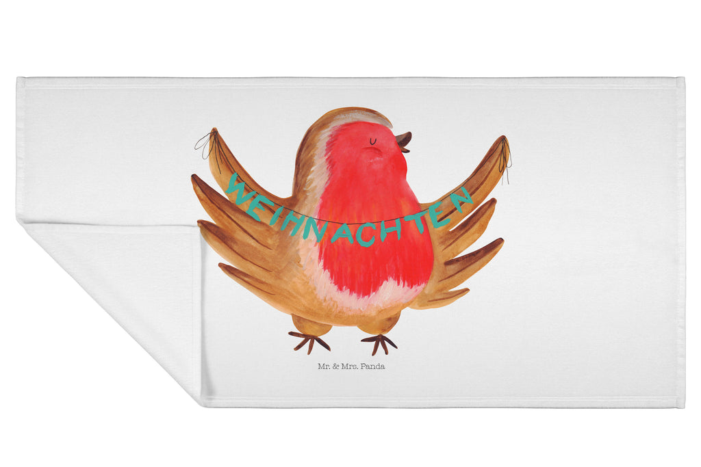 50 x 100 Handtuch Rotkehlchen Weihnachten Handtuch, Badehandtuch, Badezimmer, Handtücher, groß, Kinder, Baby, Winter, Weihnachten, Weihnachtsdeko, Nikolaus, Advent, Heiligabend, Wintermotiv, Frohe Weihnachten, Weihnachtsmotiv, Weihnachtsgruß, Vogel, xmas