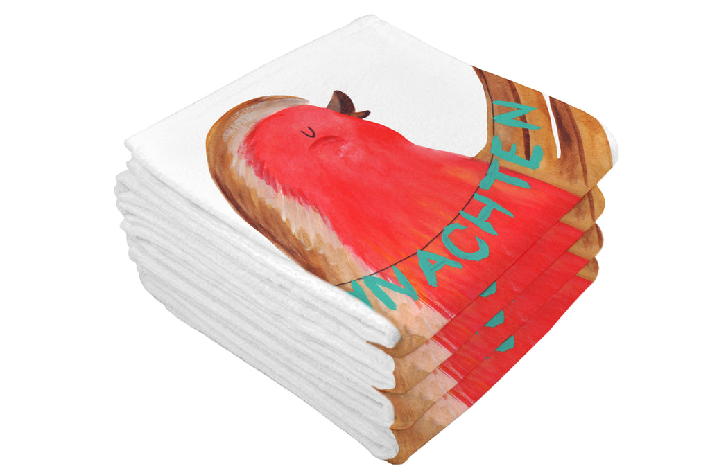 50 x 100 Handtuch Rotkehlchen Weihnachten Handtuch, Badehandtuch, Badezimmer, Handtücher, groß, Kinder, Baby, Winter, Weihnachten, Weihnachtsdeko, Nikolaus, Advent, Heiligabend, Wintermotiv, Frohe Weihnachten, Weihnachtsmotiv, Weihnachtsgruß, Vogel, xmas