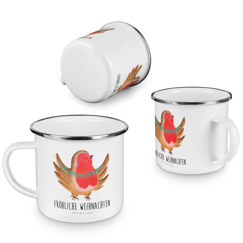 Camping Emaille Tasse Rotkehlchen Weihnachten Campingtasse, Trinkbecher, Metalltasse, Outdoor Tasse, Emaille Trinkbecher, Blechtasse Outdoor, Emaille Campingbecher, Edelstahl Trinkbecher, Metalltasse für Camping, Kaffee Blechtasse, Camping Tasse Metall, Winter, Weihnachten, Weihnachtsdeko, Nikolaus, Advent, Heiligabend, Wintermotiv, Frohe Weihnachten, Weihnachtsmotiv, Weihnachtsgruß, Vogel, xmas